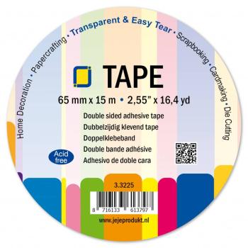 JEJE Produkt Double Sided Adhesive Tape 65 mm  - Klebeband (3.3225)