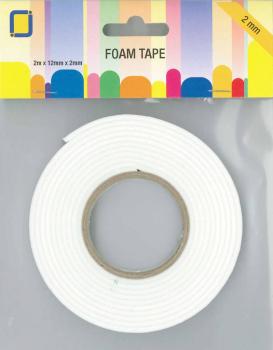 JEJE Produkt Foam Tape 2 m x 12 mm x 2 mm  - 3D Schaumklebeband (3.3000)