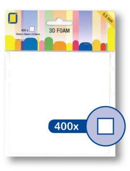 JEJE Produkt 3D Foam 5 mm x 5 mm x 0,5 mm  - 3D Klebepads (3.3105)