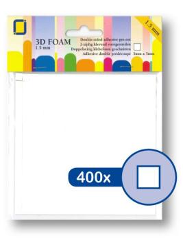 JEJE Produkt 3D Foam 5 mm x 5 mm x 1,5 mm  - 3D Klebepads (3.3115)