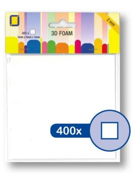 JEJE Produkt 3D Foam 5 mm x 5 mm x 2 mm  - 3D Klebepads (3.3100)
