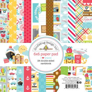 Doodlebug Design I Love Travel 6x6 Inch Paper Pack  - Designpapier 
