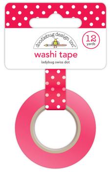 Doodlebug Design Ladybug Swiss Dot Washi Tape 