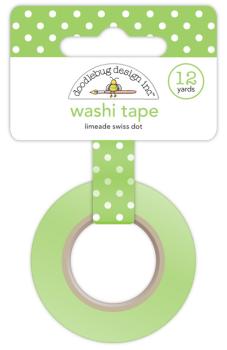 Doodlebug Design Limeade Swiss Dot Washi Tape 