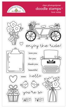 Doodlebug Design "Love Notes" Stamps - Stempel