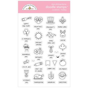Doodlebug Design "Occasions Holiday" Stamps - Stempel