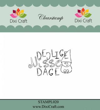Dixi Craft "Danish Text 3" Stempelset - Clear Stamp-Set