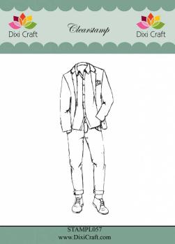 Dixi Craft "Boys Outfit" Stempelset - Clear Stamp-Set