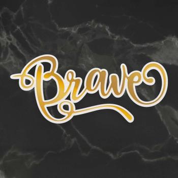 Couture Creations Cut, Foil & Emboss Die "Brave"