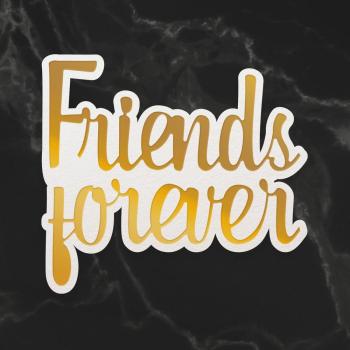 Couture Creations Cut, Foil & Emboss Die "Friends Forever Sentiment Mini"
