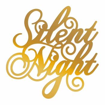 Couture Creations Hotfoil Stamp Die - Silent Night Sentiment