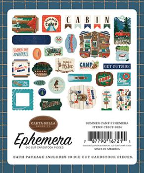Carta Bella "Summer Camp" Ephemera - Stanzteile