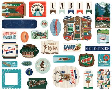 Carta Bella "Summer Camp" Ephemera - Stanzteile