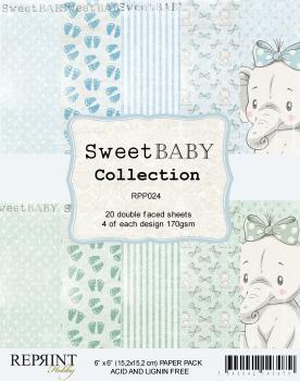 Reprint Sweet Baby Blue 6x6 Inch Paper Pack