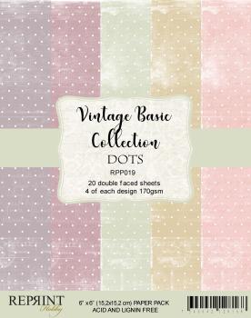 Reprint Dots Basic 6x6 Inch Paper Pack