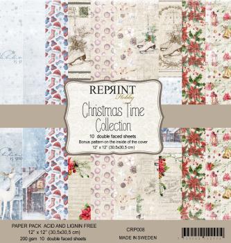 Reprint Christmas Time 12x12 Inch Paper Pack 