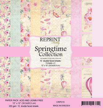 Reprint Springtime Collection 12x12 Inch Paper Pack 