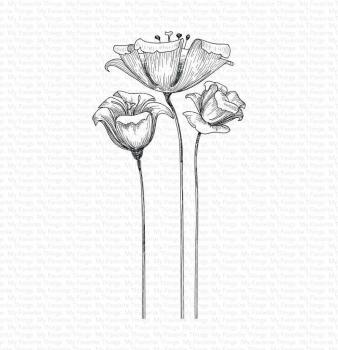 My Favorite Things "Fine-Lined Floral " Cling Stamp