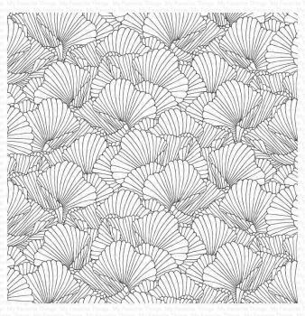 My Favorite Things "Coral Flair" 6x6" Background Cling Stamp