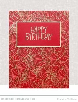 My Favorite Things "Coral Flair" 6x6" Background Cling Stamp