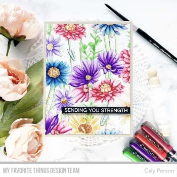 My Favorite Things "Flower Field" 6x6" Background Cling Stamp