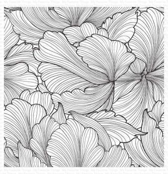 My Favorite Things "Floating Petals" 6x6" Background Cling Stamp