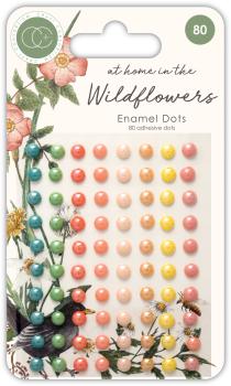 Craft Consortium At Home in the Wildflowers Adhesive Enamel Dots  -   Wildbumenwiese
