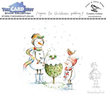 The Card Hut Snowboots: Anyone For Christmas Pudding  Clear Stamps /  Stempelset 