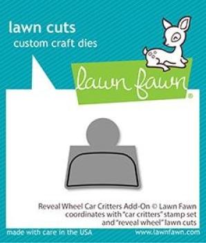 Lawn Fawn Craft Die - Reveal Wheel Car Critters Add-on Die