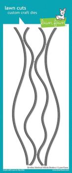 Lawn Fawn Craft Dies - Slimline Stitched Hillside Borders