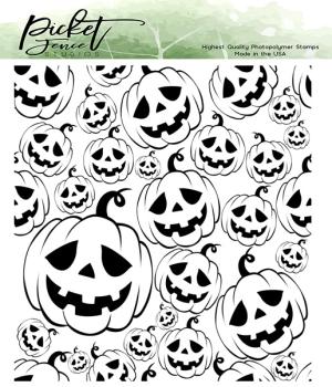 Picket Fence Studios Jack-O-Lanterns Clear Stamps
