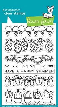 Lawn Fawn Stempelset "Simply Celebrate Summer" Clear Stamp