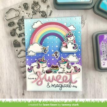 Lawn Fawn Stempelset "Unicorn Picnic" Clear Stamp