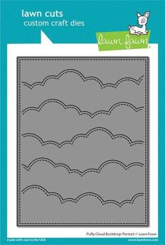 Lawn Fawn Craft Dies - Puffy Cloud Backdrop: Portrait