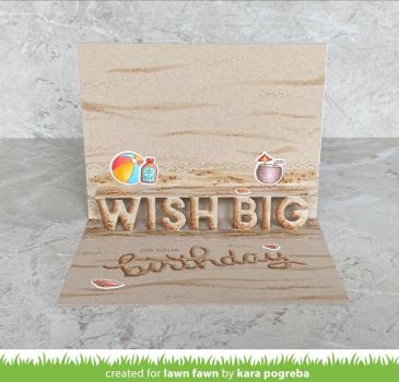 Lawn Fawn Craft Dies - Scripty Birthday