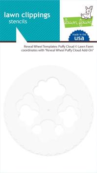 Lawn Fawn Stencil - Schablone - Reveal Wheel Templates: Puffy Cloud