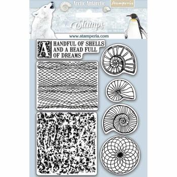 Stamperia Stempel "Arctic Antarctic Shells" Natural Rubber Stamp - (Naturkautschukstempel)