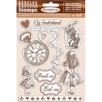 Stamperia Stempel "Alice" Natural Rubber Stamp - (Naturkautschukstempel)