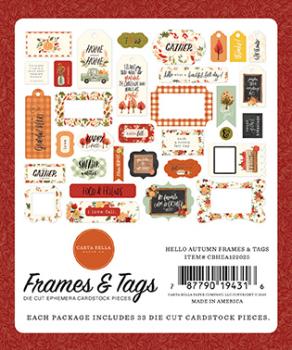 Carta Bella "Hello Autumn" Frames & Tags