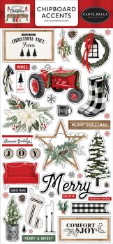 Carta Bella "Farmhouse Christmas" Chipboard - Sticker