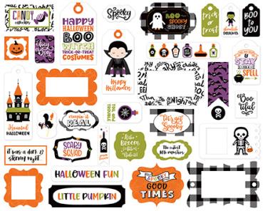 Echo Park "I Love Halloween" Frames & Tags