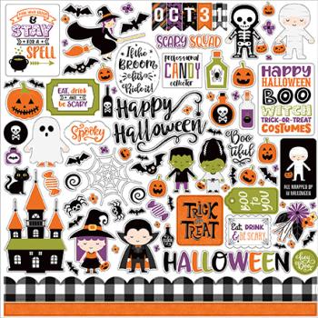 Echo Park "I Love Halloween" 12x12" Element Stickers
