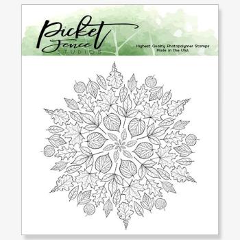 Picket Fence Studios Leaf Mandla Clear Stamps 