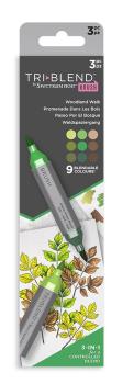 Spectrum Noir Triblend Marker Brush Waldwanderung / Woodland Walk (3 Pcs)