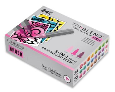 Spectrum Noir Triblend Marker Brush Alle Farben /  Complete Collection  (24 Pcs)