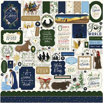 Echo Park "Silent Night" 12x12" Element Stickers