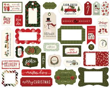Carta Bella "Hello Christmas" Frames & Tags