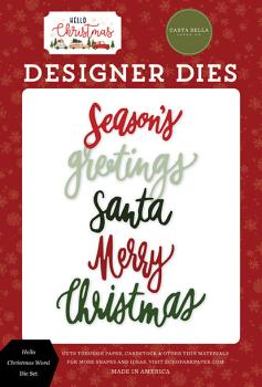 Carta Bella "Hello Christmas Word" Die Set