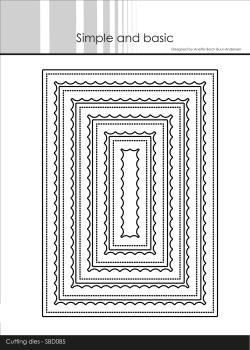 Simple and Basic "Inner Scallop Rectangle" Die