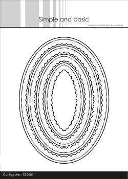 Simple and Basic "Inner Scallop Oval" Die